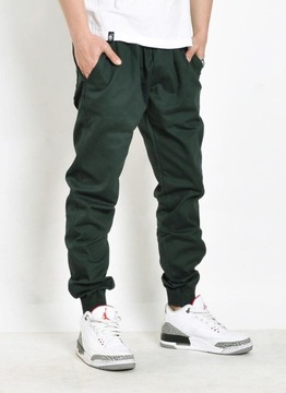 Spodnie M Bossline Casual Jogger zielone joggery