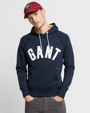 GANT BIG LOGO GRAPHIC SWEAT HOODIE MĘSKA BLUZA Z KAPTUREM M