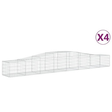 Kosz gabionowy 400x50x40/60 srebrny 3,5mm