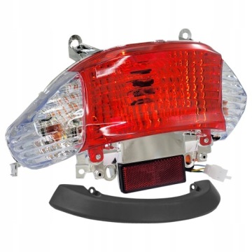 REAR LAMPS SKUTER 4T GY6 ROUTER BASSA оранжевый абажур + пластик