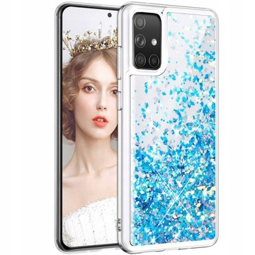 ETUI PŁYWAJĄCY BROKAT DO SAMSUNG A51 +SZKŁO