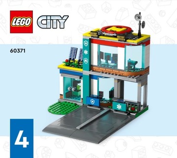 LEGO City 60371 Здание больницы, парковка для автомобилей