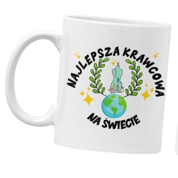 Kubek KRAWCOWA dla krawcowej na prezent nitka igła