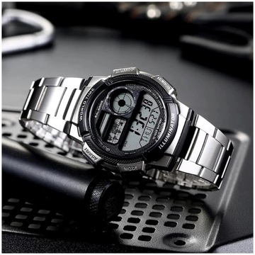 ZEGAREK MĘSKI CASIO AE-1000WD 1A (zd073h) - WORLD TIME + BOX