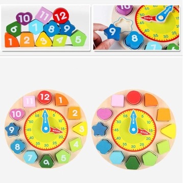 Zabawkowe puzzle, drewniane kszta?ty edukacyjne dla dzieci pasuj?ce