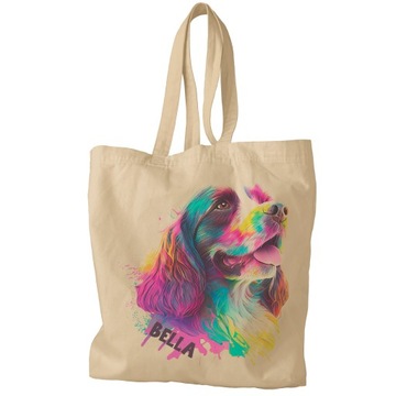 СУМКА ДЛЯ СОБАКИ СПАНИЭЛЯ 3D ЭФФЕКТ ИМЯ ПОДАРОК