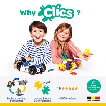 СТРОИТЕЛЬНЫЕ БЛОКИ CLICS Бельгия CB198 8в1