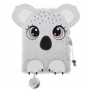 Pamiętnik z kłódką 3D A5/96k włochacz KOALA 7795