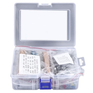 1500PCS Electronic Component Kit Resistors Transistors Ceramic Electrolytic
