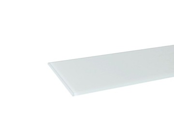 Półka szklana łazienkowa matowa mleczna szkło 4 mm lacomat 10x60 cm 100x600