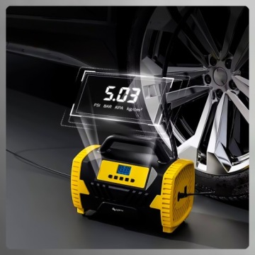 АВТОМОБИЛЬНЫЙ КОМПРЕССОР Электрический насос Колесный компрессор 12 В/230 В ЖК-дисплей LZ