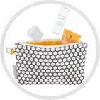 СУМКА ДЛЯ МАТЕРИ В КОЛЯСКУ CANPOL С ПЯЛЕЛЬНИКОМ