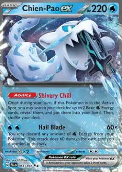 Oryginalna Karta Pokemon Paldea Evolved - Chien-Pao ex PAL 061