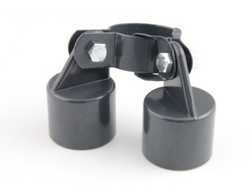 ЗАЖИМ ДЛЯ СТОЙКИ FI 38 мм ГРАФИТ RAL 7016