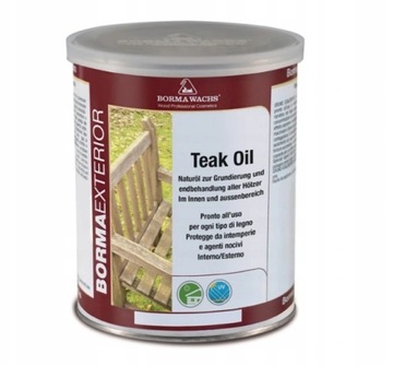 Borma Wachs Teak Oil Olej Tekowy Do Drewna Bezbarwny 1L