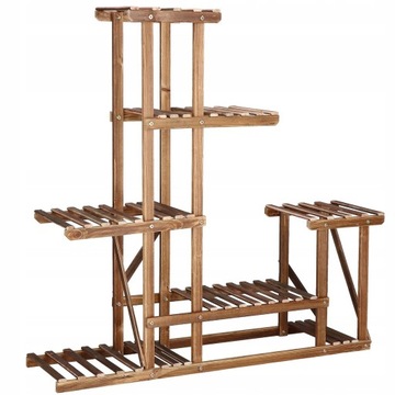 БОЛЬШАЯ ПОДСТАВКА ДЛЯ ЦВЕТОВ ДЕРЕВЯННАЯ ПОДСТАВКА ДЛЯ ЦВЕТОВ НА 10 ГОРШКОВ, МНОГОЯРУСНАЯ