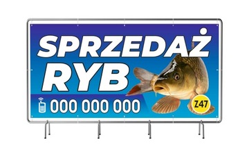 SOLIDNY BANER REKLAMOWY 200x100 CHOINKI,KARP