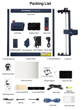 Лазерный гравировальный станок ATOMSTACK A5 M50 Pro