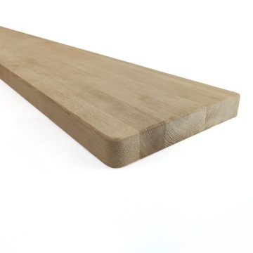 Parapet drewniany dębowy 20 cm gł gr 4 cm dąb