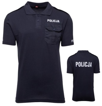KOSZULKA Policyjna POLO POLICJA NOWY WZÓR GRANAT M