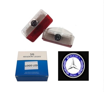 Светодиодный прожектор MERCEDES A B GLK с логотипом 04-15