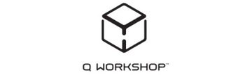 Q workshop Kości RPG Elfickie Błyszczące Różowo Białe