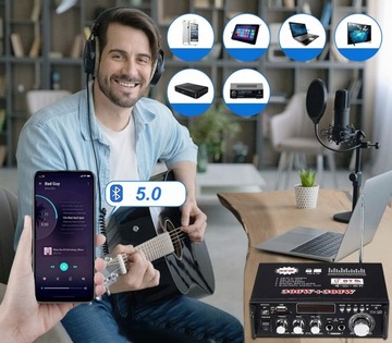 Усилитель домашнего кинотеатра HiFi Surround BT 5.0 FM