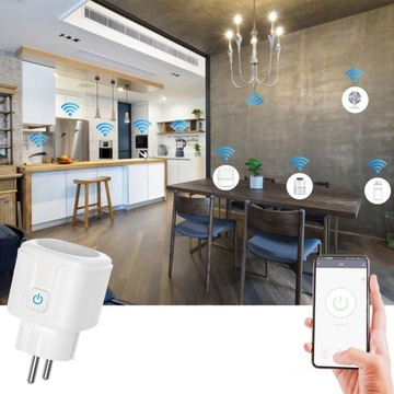 ИНТЕЛЛЕКТУАЛЬНАЯ WiFi РОЗЕТКА SMART TUYA ВАТТМЕТР ПРОГРАММАТОР ТАЙМЕР