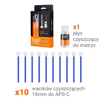 Комплект для очистки сенсора камеры APS-C - K&F Concept
