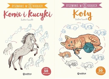 KONIE I KUCYKI + KOTY / RYSOWANIE W 10 KROKACH