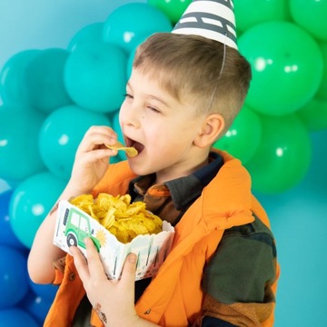 Коробки для чипсов Транспорт Автомобили 15 х 6 см, 3 шт.