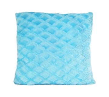 BŁĘKITNA PODUSZKA 40x40 cm FUTERKO ROMBY BOHO
