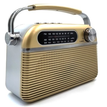 RADIO KUCHENNE RETRO BUDOWLANE PRZENOŚNE SIECIOWE BLUETOOTH FM NA BATERIE