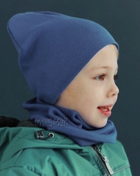 КОМПЛЕКТ: Шапка + шарф, ДВУХСЛОЙНАЯ ЛЕНТА, размеры 54-60.