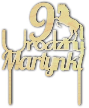 TOPPER TOPER NA URODZINY z koniem konikiem