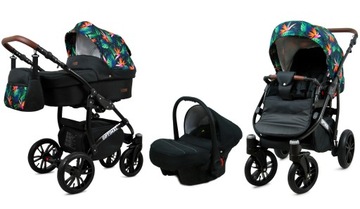 BabyLux Wózek 3w1 dziecięcy spacerówka OPTIMAL ALU