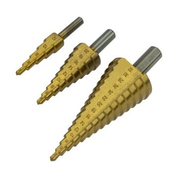 КОНИЧЕСКОЕ СТУПЕНЧАТОЕ СВЕРЛО, 3 шт. HSS TYTAN