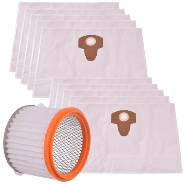 Filtr ZMYWALNY 10X worki do odkurzacza MACALLISTER 1400 1250 W 1400W 1250W