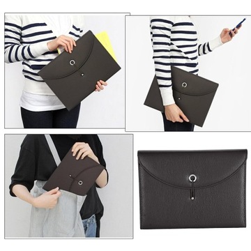 Элегантная папка для документов с 13 отделениями, вместительная папка.