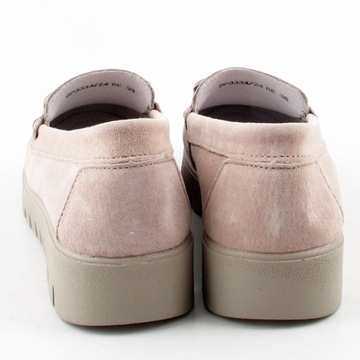 Лоферы FILIPPO DP3334/24 БЕЖЕВЫЕ на платформе SOFT - 77542/38