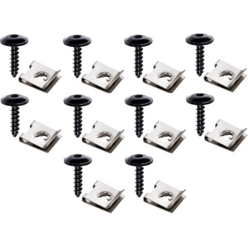 FORD ZESTAW SPINEK MOCOWANIA BLASZKI WKRĘTY OSŁONY PODWOZIA BŁOTNIKÓW 10