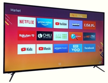 SMART TV 43 TELEFUNKEN 4K HDR Bluetooth DVBT2 HEVC