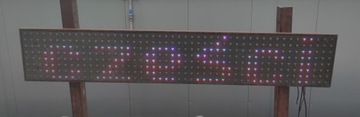 Светодиодный рекламный дисплей 150x25 RGB цвета