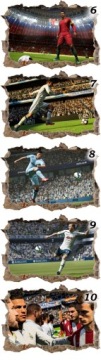 Наклейки на стену 3D Fifa football 70x50