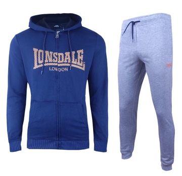 Lonsdale Kompletny dres bluza spodnie bawełna