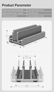 Вертикальная подставка-держатель для ноутбука и планшета