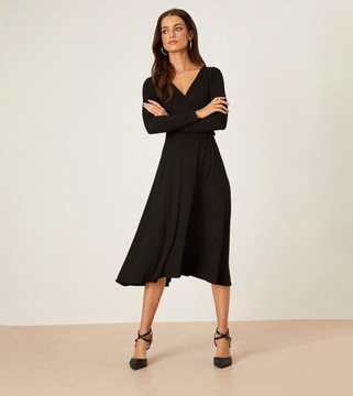 A0E008 CZARNA MIDI SUKIENKA DOROTHY PERKINS
