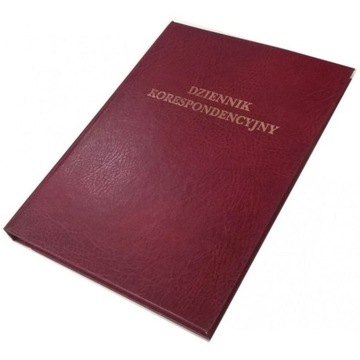 DZIENNIK KORESPONDENCYJNY A4 96 kart bordowy