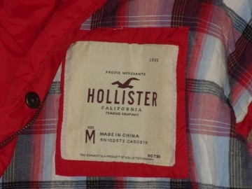 HOLLISTER ocieplany bezrękawnik kamizelka kaptur M