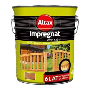 ALTAX Impregnat Dekoracyjny 4,5l KASZTAN